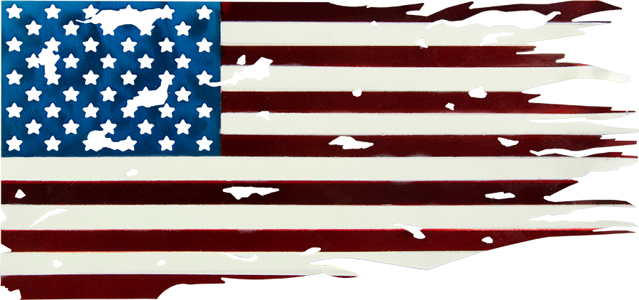 american flag license plate